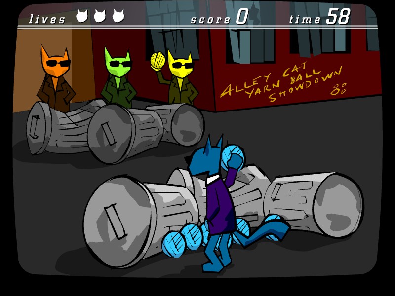 Alley Cat Yarn Ball Showdown